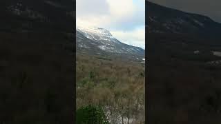 First snowfall 2023  #winter #snow #snowfall  #nature #drone #forest # mountains #dji #navarra