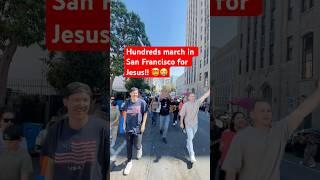 Hundreds march in San Francisco for Jesus!!  #jesus #revival #worship