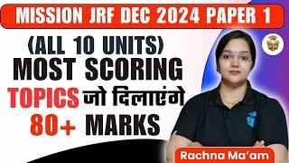 UGC NET DEC 2024 Paper 1 Most Scoring Topics to Score 80+ Marks by Rachana Mam