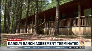 Karolyi Ranch agreement terminated