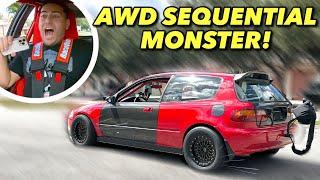 1,300HP AWD CIVIC REACTION (CRAZIEST STREET CAR EVER)