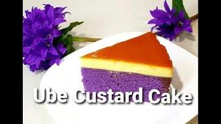 Ube Custard Cake | Purple Yam Sponge Cake with Leche Flan