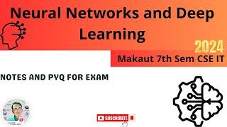 Neural Networks and Deep Learning Exam Notes & PYQ▶️Makaut #makaut #aimldl #deeplearning #exam