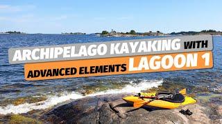 Exploring beautiful Swedish archipelago in Lagoon 1 inflatable kayak, Advanced Elements (Sandhamn)