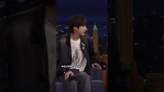 Jin finished his military service #JinOnFallon #FallonTonight #armyselcaday #epiphanybts #btsdicon