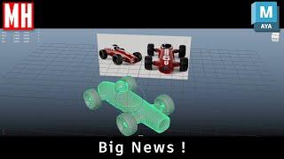 BIG NEWS ! + 3D Modeling a Toy Race car in Maya 2024