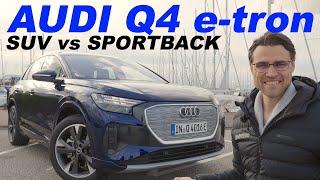 Audi Q4 e-tron SUV vs Sportback driving REVIEW - now the best EV SUV ? 