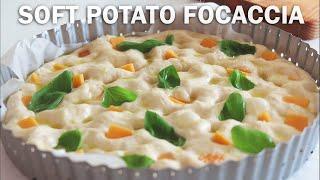 Amazingly Soft Potato Focaccia  // NO KNEAD FOCACCIA BREAD