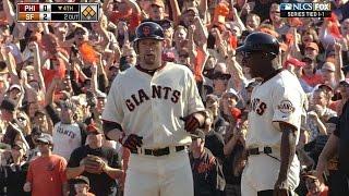 2010 NLCS Gm3: Huff's single puts Giants up by two