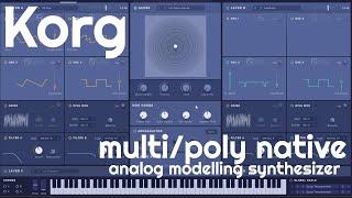 Multi/Poly Native Analog Modelling Synthesizer by Korg (No Talking)