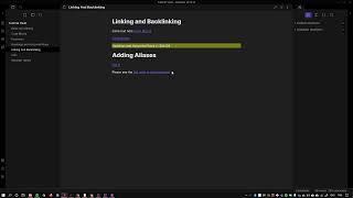 Obsidian.md Basics | Linking and Aliases