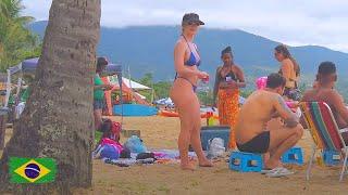 PRAIA DE PEREQUE | VERÃO 2024 | ILHABELA | SÃO PAULO, BRASIL【4K UHD】Beach Walk