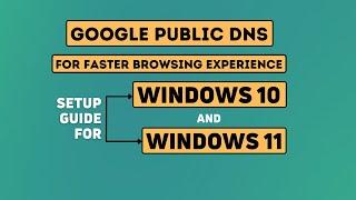 How to Add Google Public DNS on Windows 10 & Windows 11 | Google DNS for Windows Computer