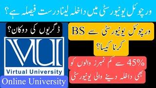 BS From Virtual University Pakistan | VU Degree Worth | Complete Guidance about VU | Admission 2023