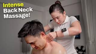 ASMR  She Gave Me the Most INTENSE Back & Neck Massage!