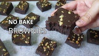 No Bake Brownies | How to Make Brownies Without Oven