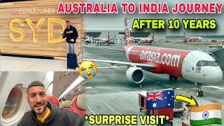 AUSTRALIA TO INDIA JOURNEY ️ | AFTER 10 YEARS || EMOTIONAL 