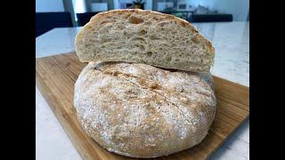 Homemade Artisan Bread  - Pão Artesanal  | Receita Fácil