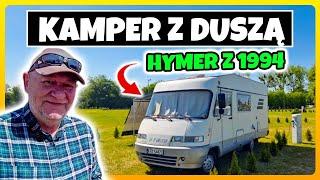 KAMPER Z DUSZĄ HYMER z 1994r i Nietypowym Układem - Jak Wygląda?