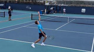 Practice Match: Alexander Zverev vs Benoit Paire at Miami Open 2022