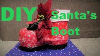 DIY Santa's Boot - Christmas Crafts 2019