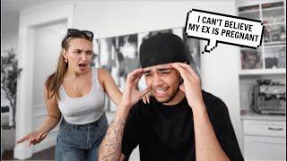 CRYING BECAUSE MY EX IS PREGNANT! *PRANK ON GIRLFRIEND*