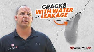 Basement Cracks With Water Leakage | HydroHelp911 Leaking Basement Wall Crack Repair Services