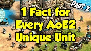 One Unique Fact for Every AoE2 Unique Unit (Part 2)