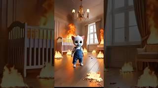 fire  #cat #tom #kotik #koshki_prikoly_2024 #cutecat #shorts