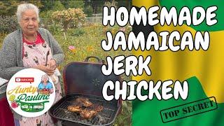 JAMAICAN Jerk Chicken ! Two secrets revealed - BEER & A BRICK ! Check it out !