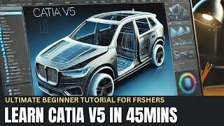 Master CATIA V5 Basics in 45 Minutes!  | Beginner-Friendly Tutorial for Freshers"