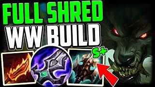 Full Shred WARWICK EATS EVERYTHING (MAX DMG BUILD) How to Play Warwick & Carry Low Elo S14