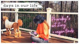 Pharaby’s Choice to Paint + Vegan Grocery Haul & Life Lately #vlog #dogmom #veganfood #paintingdog