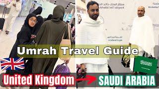 Umrah Travel Guide From Manchester, Uk  to Jeddah, Saudi Arabia  || Travelling with kids 2024