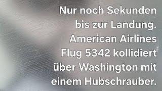 Absturz über Washington. Die Landebahn schon in Sicht .Faktensammlung.