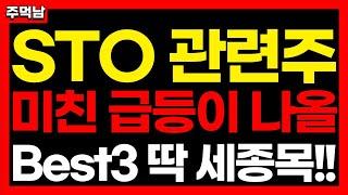 [STO관련주] 더 오를겁니다 베스트 딱 3종목!! 테마주 급등주 핑거 갤럭시아머니트리 뱅크웨어글로벌 유라클 주가전망 목표가