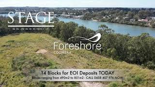 STAGE PROPERTY,  FORESHORE DEVELOPMENT, LAND RELEASE, COOMERA GOLD COAST QUEENSLAND AUSTRALIA