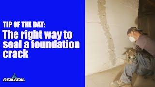 What is the right way to seal foundation cracks?