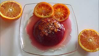 Budino di arance rosse