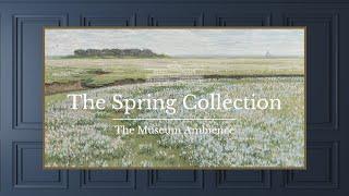 Flowery Field Landscape • Vintage Art for TV • 3 hours of steady painting • The Spring Collection