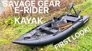 Savage Gear E-Rider Kayak first look! This thing is insane!