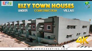 Eizy Town Houses | Economical and Affordable Villas | DHA City Karachi | 4K Ultra HD Drone View