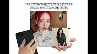 Yuna’s cat plays Rock Paper Scissors?! #itzy #yunaitzy #chaeryoung