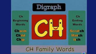 Digraph CH  Sound | CH Beginning and Ending Words | Phonics  #english #phonics