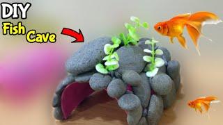 DIY Aquarium Decoration Ideas | DIY Aquarium Cave Decoration | Fish Tank Decoration ideas (simple)