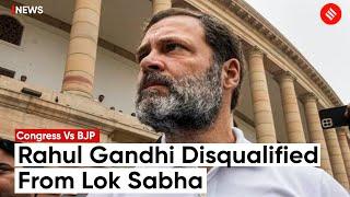 Congress Leader Rahul Gandhi Disqualified From Lok Sabha After Conviction In Defamation Case