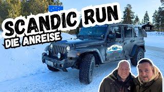 Schweden und Norwegen Rallye im Winter mit Jeep Wrangler | Scandic Run - Die Anreise