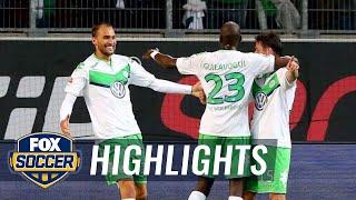 Bas Dost goal gives Wolfsburg 1-0 lead against Schalke - 2015-16 Bundesliga Highlights