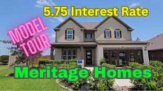 [5.75 interest rate] Sierra Vista Meritage Homes model home tour in Rosharon Texas