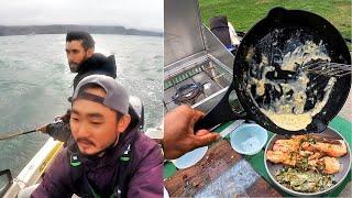 From White Caps to...Seafood Market??? with Taku (Outdoor Chef Life)